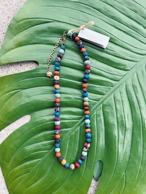 World Finds Sari Silk Kantha Classic Necklace